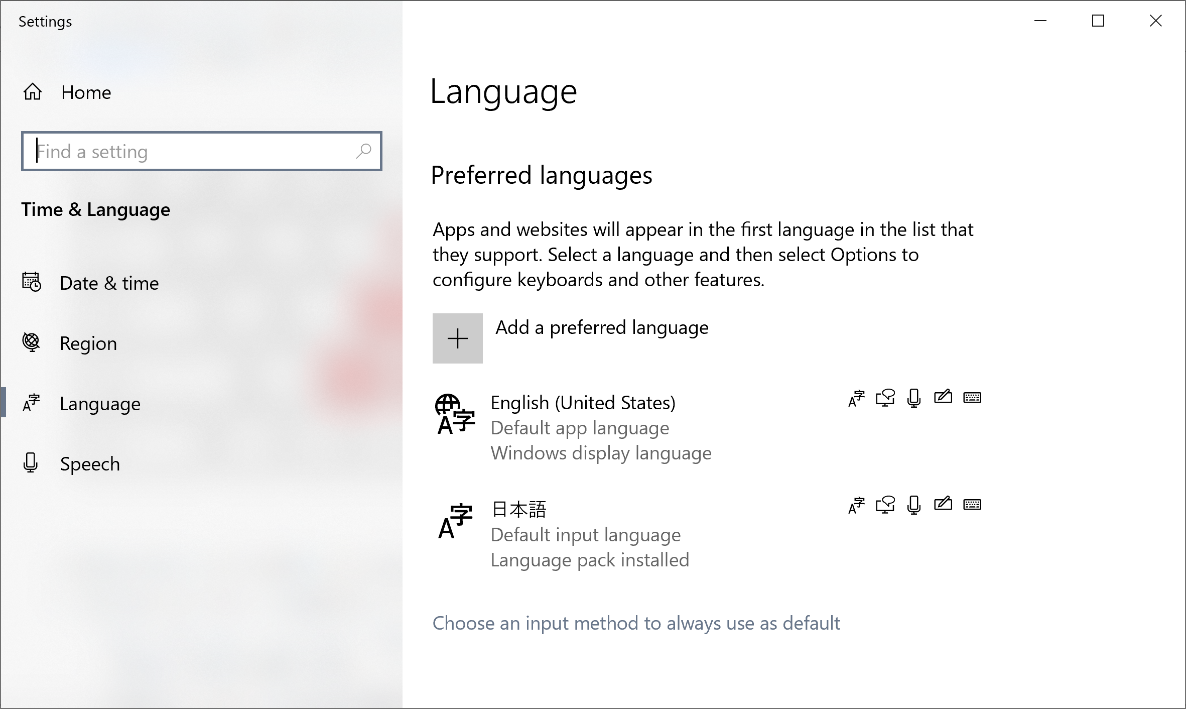 Windows Languages